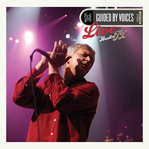 Guided By Voices album cover featuring a singer with a microphone.