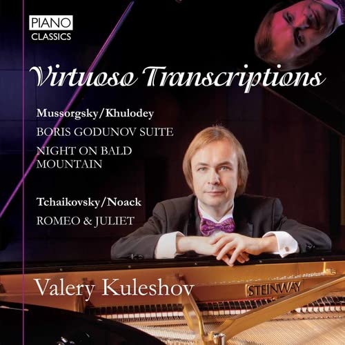 CD cover featuring pianist Valery Kuleshov at a Steinway grand piano.