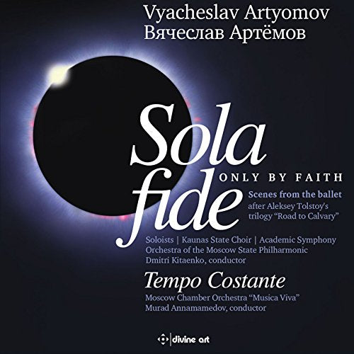 CD cover for "Sola Fide" by Artyomov, featuring a solar eclipse image.