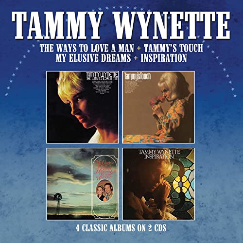 CD cover for Tammy Wynette’s compilation album with four album images.