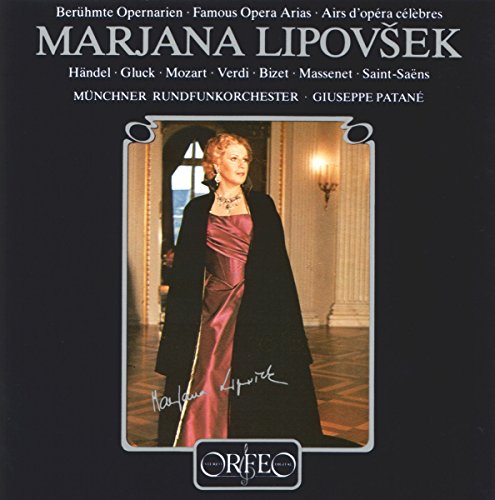 CD cover featuring opera singer Marjana Lipovšek in a burgundy gown.