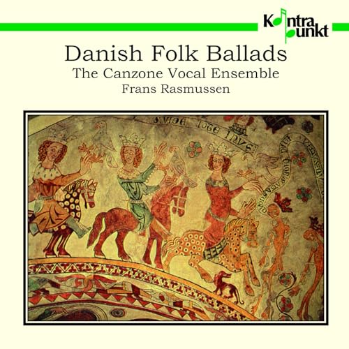 CD cover for "Danish Folk Ballads" featuring medieval illuminated manuscript art.