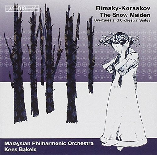 CD cover for Rimsky-Korsakov orchestral suites, featuring wintery artwork.