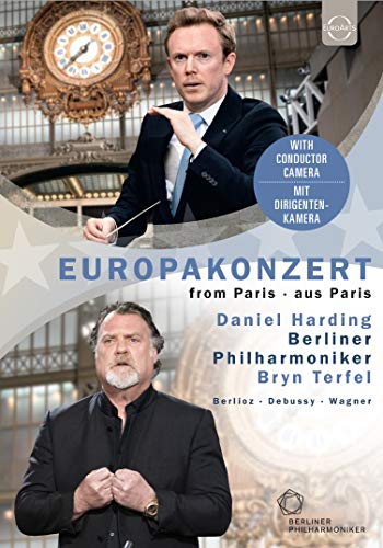 Blu-ray cover featuring conductors Daniel Harding and Bryn Terfel, concert details.
