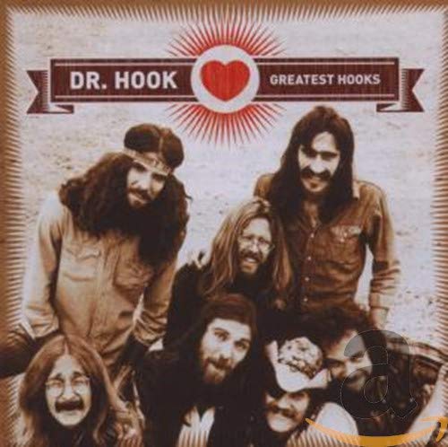 Dr. Hook band portrait with album title “Greatest Hooks” and red heart logo.