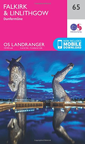 Landranger (65) Falkirk & Linlithgow, Dunfermline (OS Landranger Map)