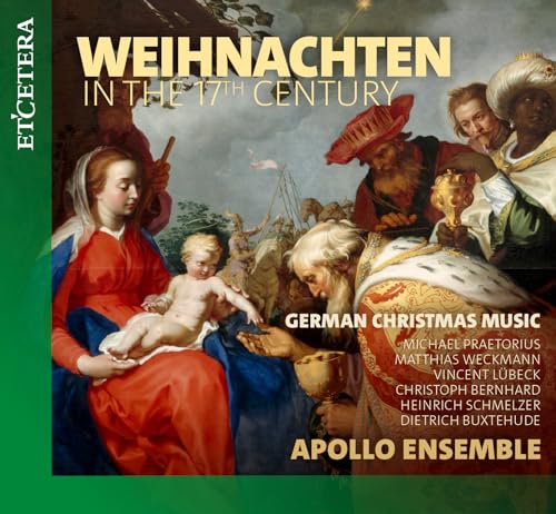 CD cover depicting the Nativity scene with the Apollo Ensemble’s title.