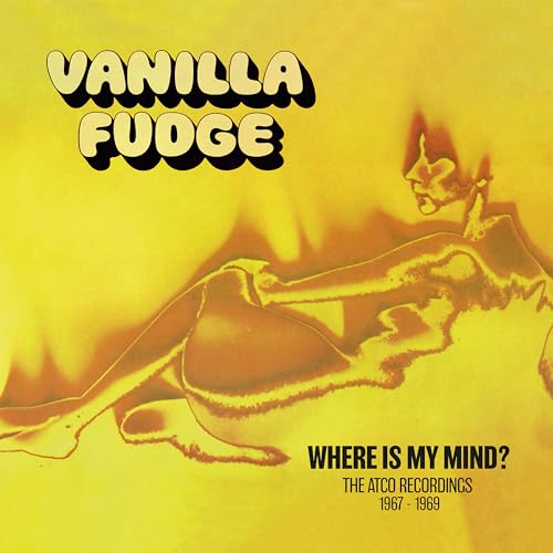 Album cover with yellow background, stylized figure, and Vanilla Fudge text.