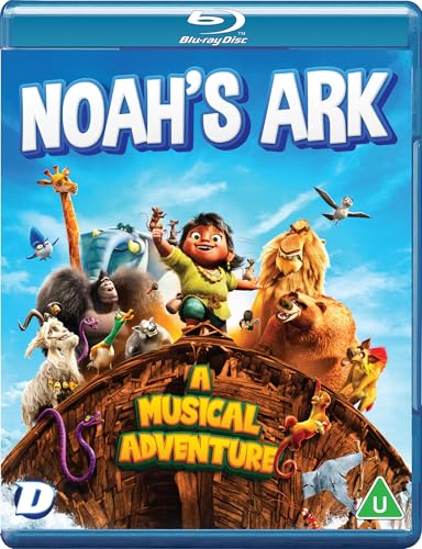 Noah's Ark" Blu-ray cover featuring animated animals and a young girl.