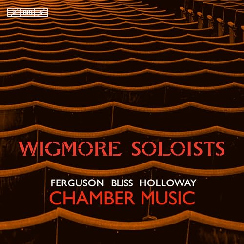 CD cover for Wigmore Soloists chamber music, featuring orange text on black.