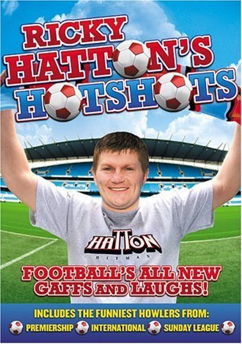 Ricky Hatton's Hotshots DVD cover featuring boxer and football imagery.