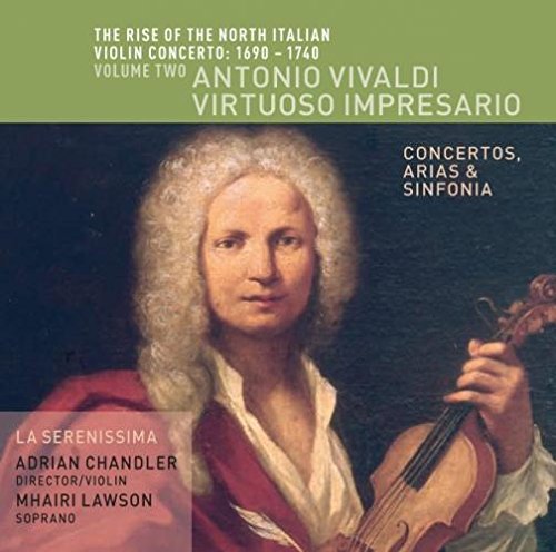 CD cover featuring a portrait of Antonio Vivaldi with a violin.