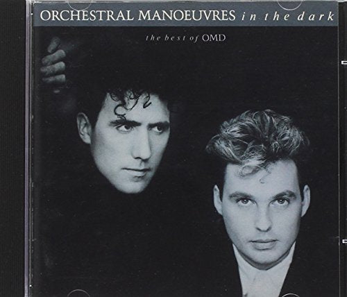 CD cover for Orchestral Manoeuvres in the Dark’s “The Best Of OMD” featuring two men.