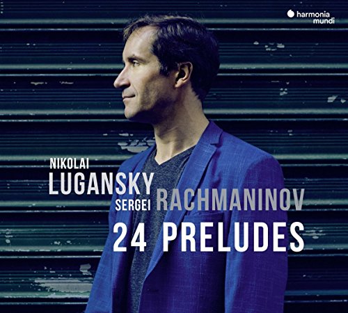 CD cover featuring pianist Nikolai Lugansky and text “24 Preludes.”