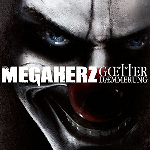 CD cover: close-up of a menacing face with bright blue eyes.