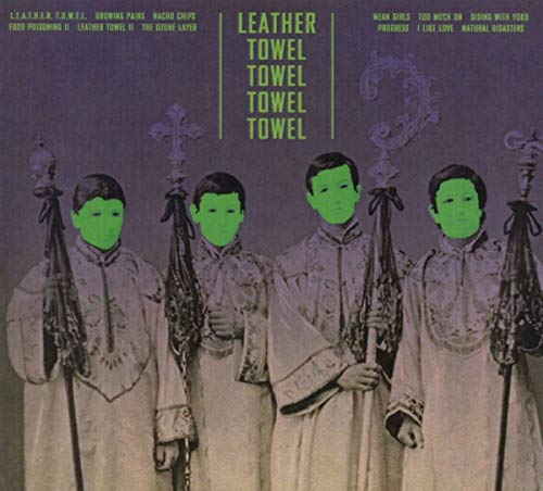 CD cover: Four figures in robes with green faces holding flags.