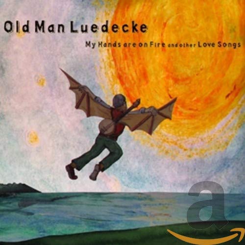 CD cover with illustration of a figure flying a paper airplane.