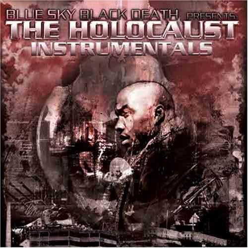 CD cover for “The Holocaust Instrumentals” with a distressed, dark image.