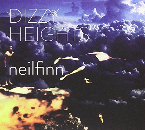 CD cover for “Dizzy Heights” by Finn,neil, with cloudy sky imagery.