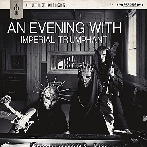 Black and white album cover featuring masked musicians with instruments.