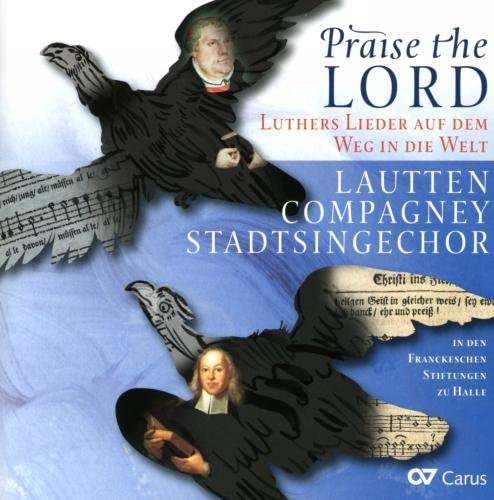 CD cover featuring portraits of Martin Luther with black bird imagery.