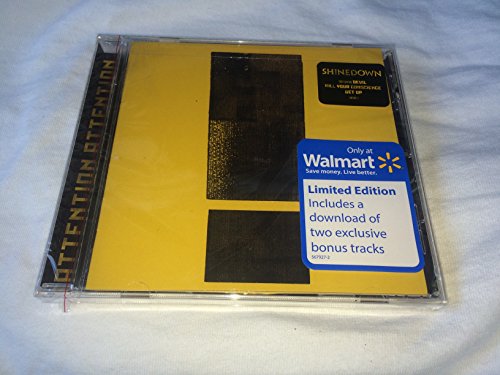 Shinedown "Attention Attention" CD in jewel case with Walmart sticker.
