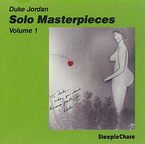 CD cover for Duke Jordan’s “Solo Masterpieces, Vol. 1” with abstract art.