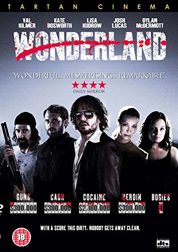 Wonderland" DVD cover featuring a group of people and gun imagery.