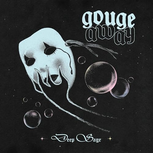 CD cover for "Gouge Away - Deep Sage" featuring a distorted mask illustration.