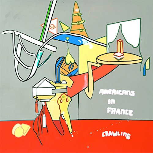 CD cover for "Americans in France - Crawling" with abstract, colorful art.