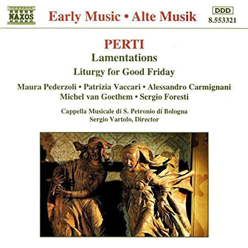 CD cover for Perti’s “Lamentations” featuring a Renaissance painting.