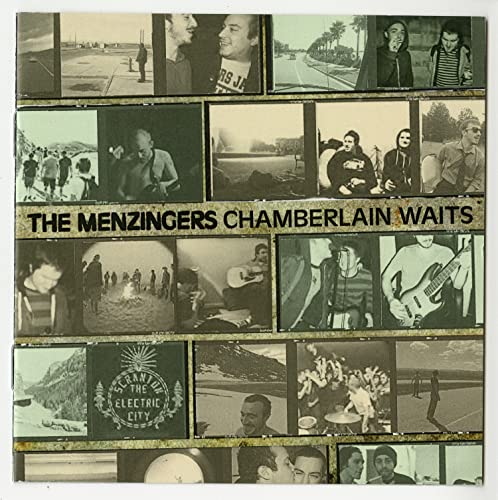 “Chamberlain Waits” vinyl album cover with a collage of portraits and landscapes.