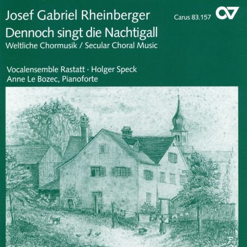 CD cover with a sketched village scene and text details.