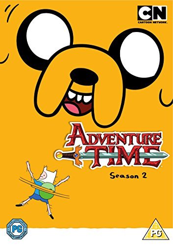 Adventure Time Season 2 DVD cover featuring Jake the Dog and Finn.
