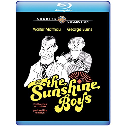 Blu-ray cover for The Sunshine Boys featuring line drawings of two older men.