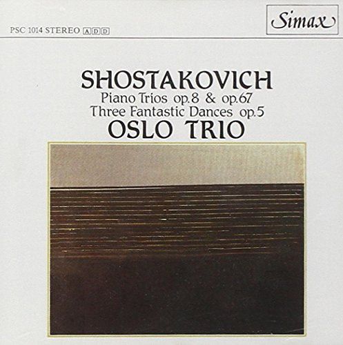 CD cover for Shostakovich piano trios by the Oslo Trio.