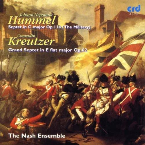 CD cover depicting a historical battle scene with musicians and flags.