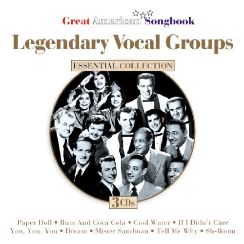 CD cover for "Legendary Vocal Groups" featuring a collage of singers.