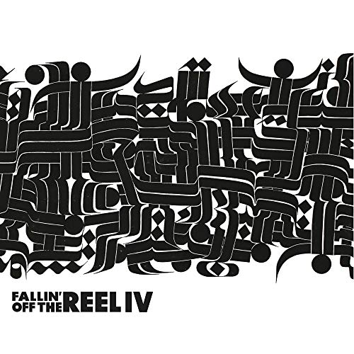 CD cover with abstract black calligraphy and text "Fallin' Off The Reel IV".