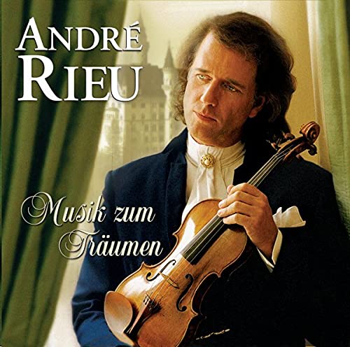 Andre Rieu holding a violin, album cover with castle background.