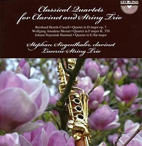 CD cover featuring a clarinet amongst purple magnolia blossoms.