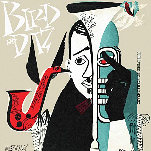 Album cover featuring stylized portraits of musicians with instruments.