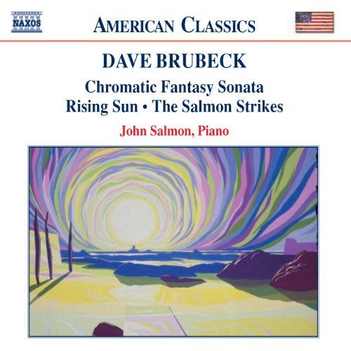 CD cover for John Salmon’s “Brubeckchromatic Fantasy Sonata” with abstract art.