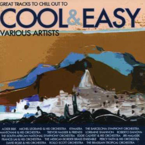 CD cover for “Cool & Easy” compilation with abstract blue and brown art.