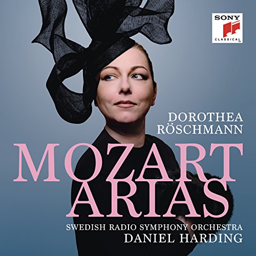 CD cover featuring Dorothea Röschmann in black dress and hat.