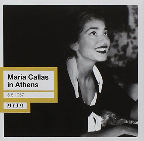 Black and white portrait of Maria Callas with album title overlay.