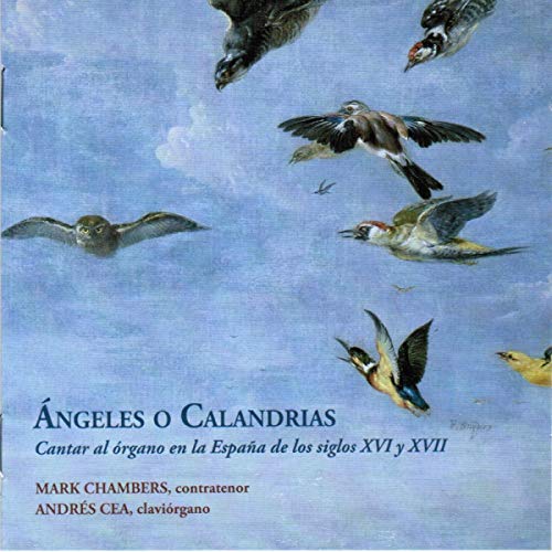 CD cover: birds in flight over a blue background with text in Spanish.