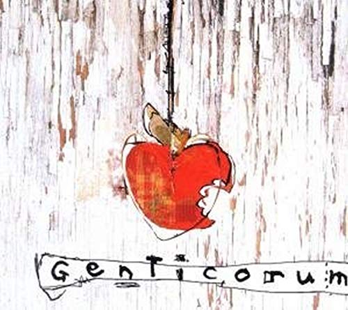 CD cover for Genticorum’s “Malins Plaisirs” featuring a bitten red apple.