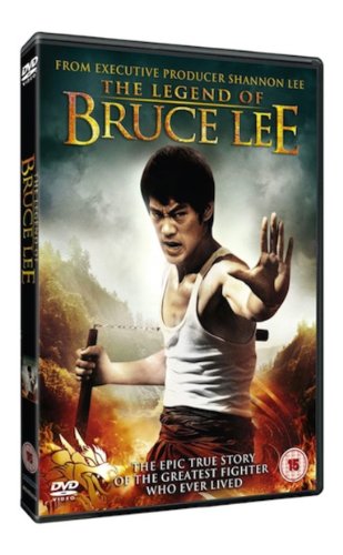 DVD cover for "The Legend of Bruce Lee" featuring Bruce Lee in action.