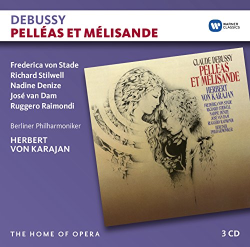 CD cover for Debussy’s Pelléas et Mélisande, featuring sketched figures.
